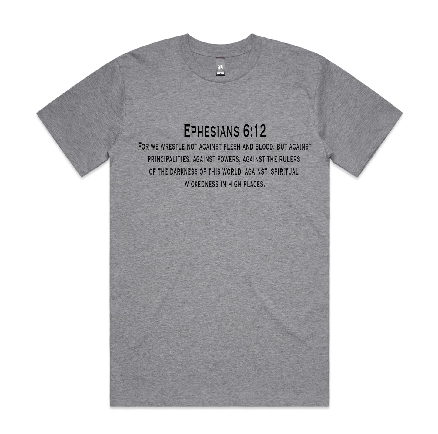 AMERICAN HOOD PATRIOT EPHESIANS 6:12 TEE