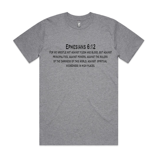 AMERICAN HOOD PATRIOT EPHESIANS 6:12 TEE